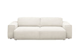 KAWOLA Sofa RANI 3-Sitzer Feincord weiß