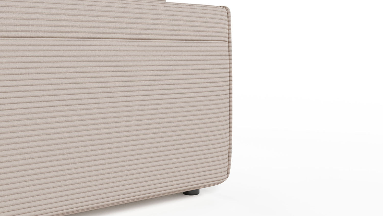 KAWOLA Sofa RANI Ecksofa Cord taupe