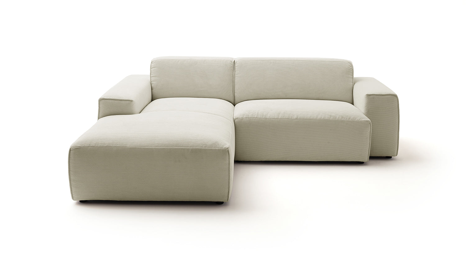 KAWOLA Sofa RANI Ecksofa Feincord beige