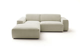 KAWOLA Sofa RANI Ecksofa Feincord beige