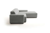 KAWOLA Sofa RANI Ecksofa Feincord grau