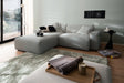 KAWOLA Sofa RANI Ecksofa Feincord grau, Links