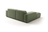 KAWOLA Sofa RANI Ecksofa Feincord olivgrün