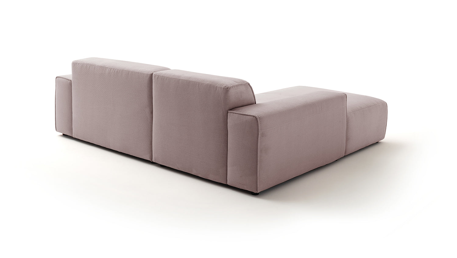 KAWOLA Sofa RANI Ecksofa Feincord rosa