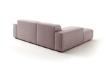 KAWOLA Sofa RANI Ecksofa Feincord rosa