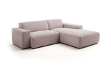 KAWOLA Sofa RANI Ecksofa Feincord rosa