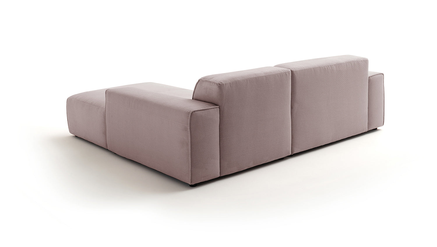 KAWOLA Sofa RANI Ecksofa Feincord rosa