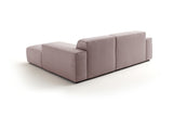 KAWOLA Sofa RANI Ecksofa Feincord rosa