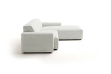 KAWOLA Sofa RANI Ecksofa Feincord silber