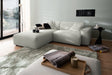 KAWOLA Sofa RANI Ecksofa Feincord silber, Links