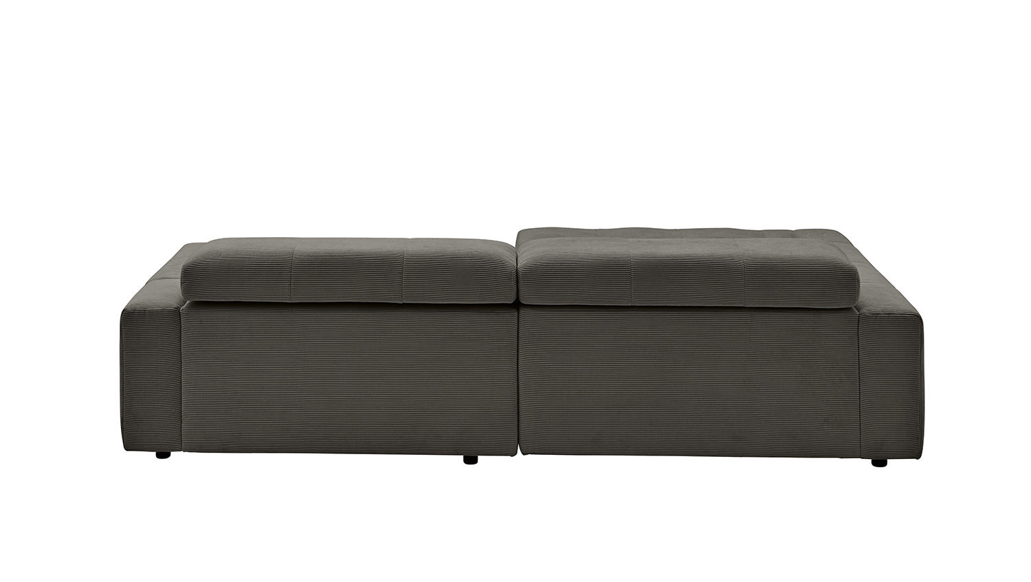 KAWOLA Sofa RENO Ecksofa Feincord anthrazit