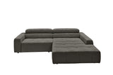 KAWOLA Sofa RENO Ecksofa Feincord anthrazit