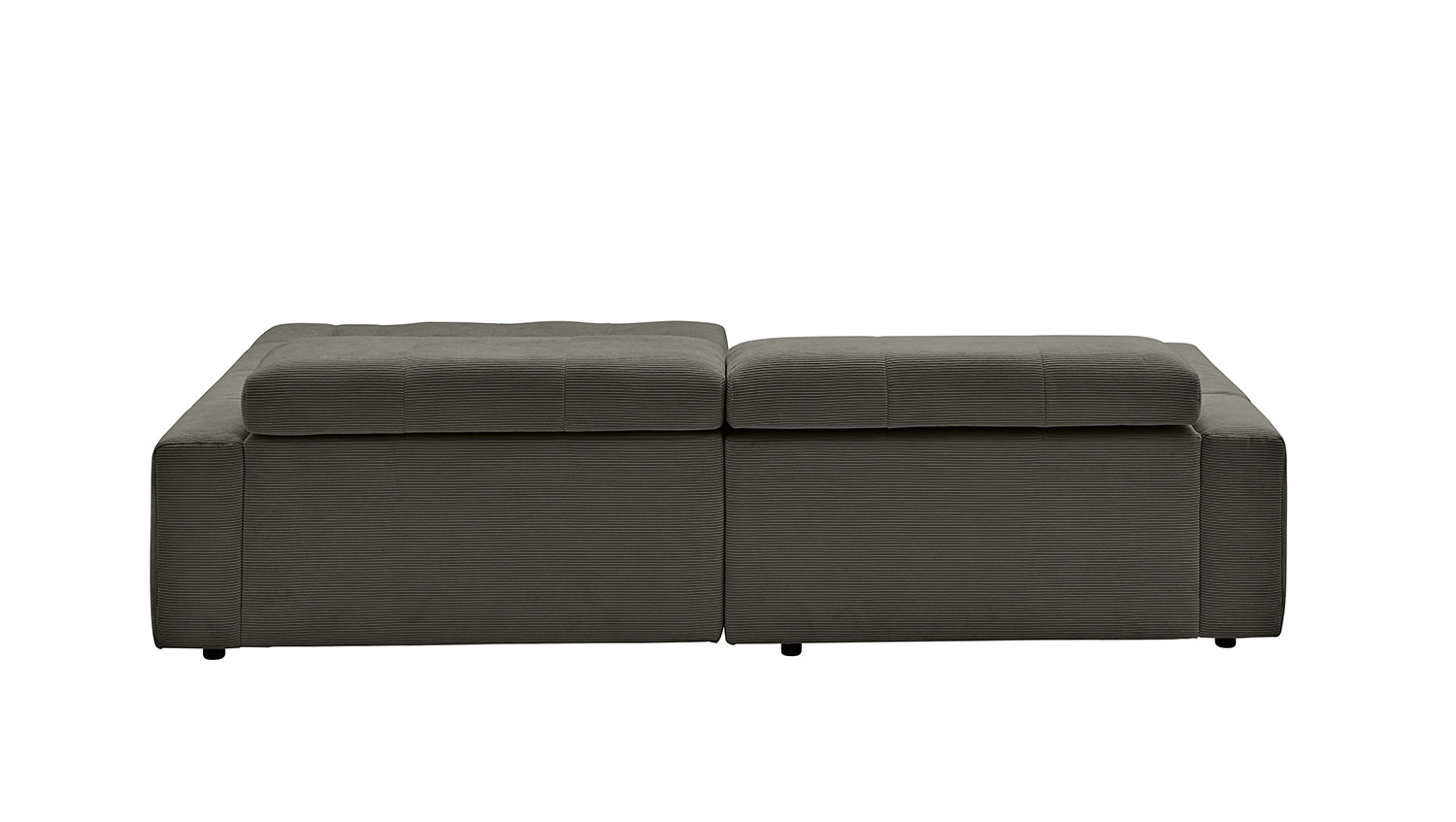 KAWOLA Sofa RENO Ecksofa Feincord anthrazit