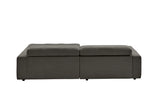 KAWOLA Sofa RENO Ecksofa Feincord anthrazit