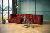 KAWOLA Sofa ROSARIO Ecksofa Velvet bordeaux, Links