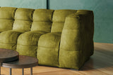 KAWOLA Sofa ROSARIO Ecksofa Velvet moosgrün