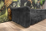 KAWOLA Sofa ROSARIO Velvet anthrazit