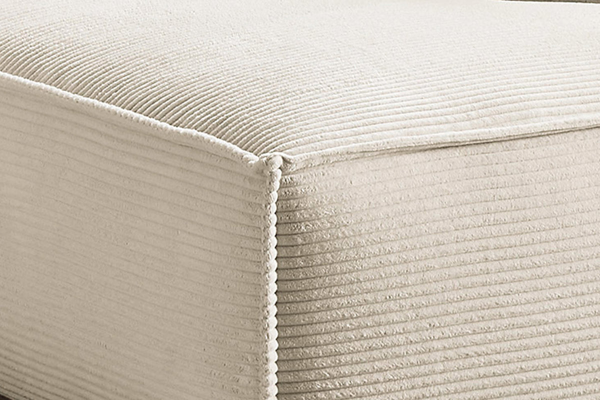 KAWOLA Sofa SAMU Ecksofa Cord cremeweiß