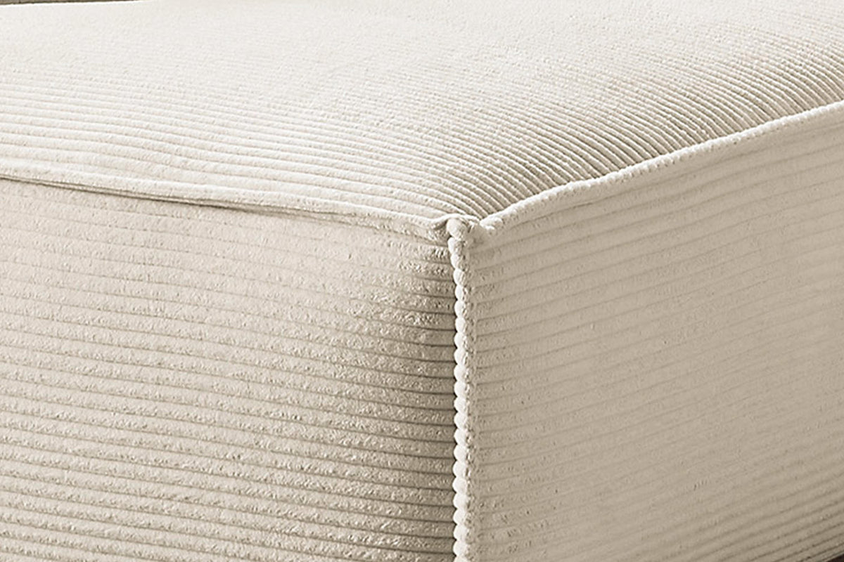 KAWOLA Sofa SAMU Ecksofa Cord cremeweiß