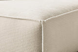KAWOLA Sofa SAMU Ecksofa Cord cremeweiß