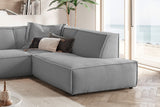 KAWOLA Sofa SAMU Ecksofa Cord grau