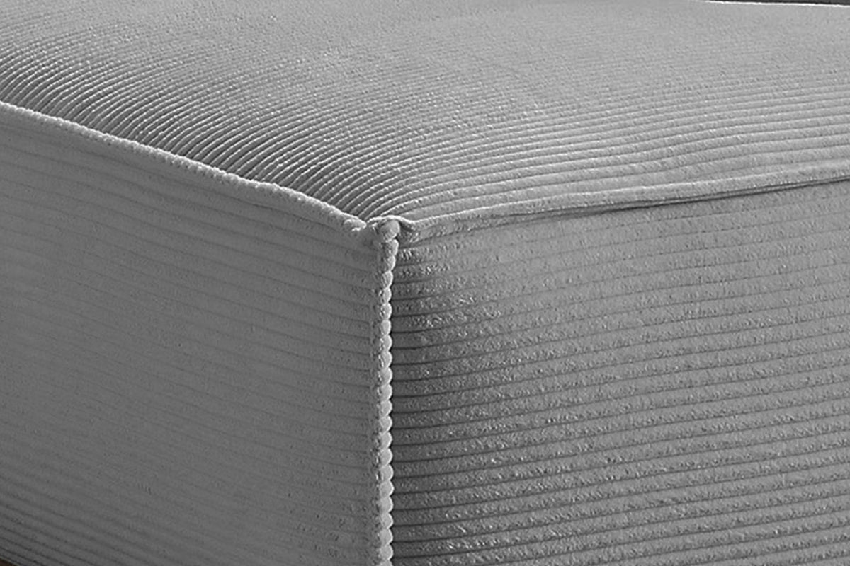 KAWOLA Sofa SAMU Ecksofa Cord grau