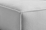 KAWOLA Sofa SAMU Ecksofa Cord hellgrau