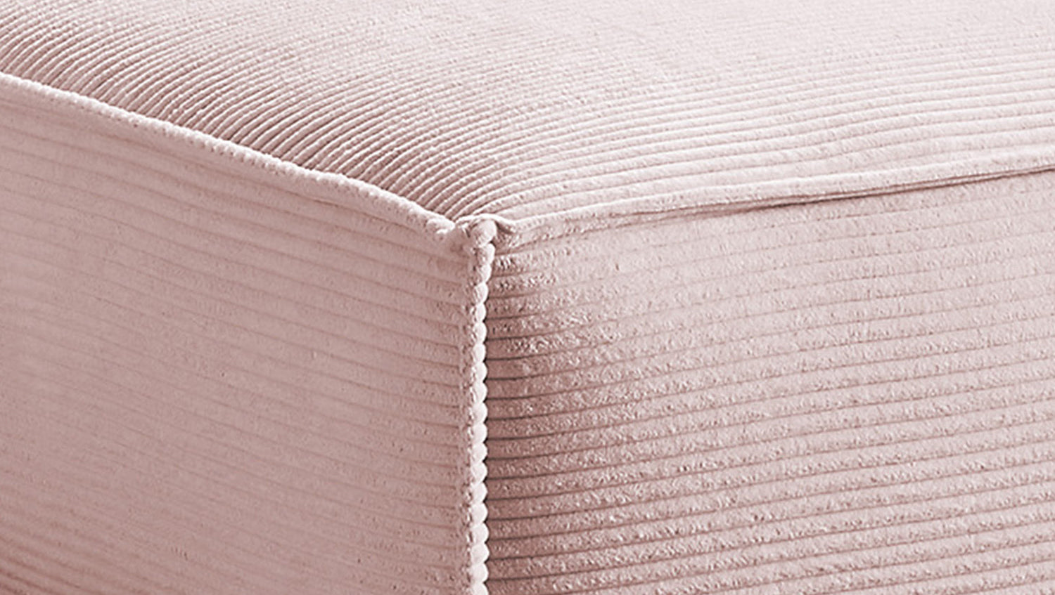 KAWOLA Sofa SAMU Ecksofa Cord rosa