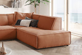 KAWOLA Sofa SAMU Ecksofa Cord rost