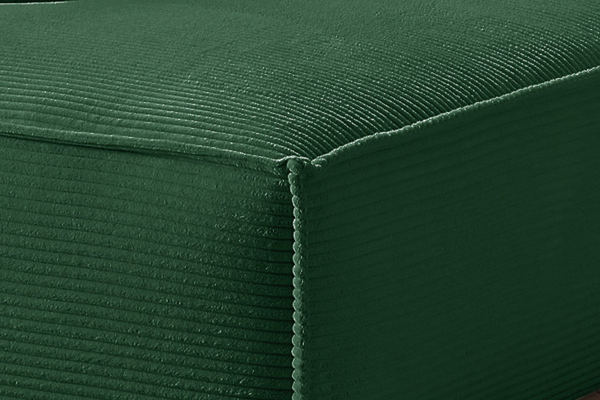 KAWOLA Sofa SAMU Ecksofa Cord smaragd