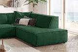 KAWOLA Sofa SAMU Ecksofa Cord smaragd
