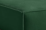 KAWOLA Sofa SAMU Ecksofa Cord smaragd