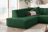 KAWOLA Sofa SAMU Ecksofa Cord smaragd
