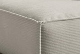 KAWOLA Sofa SAMU Ecksofa Cord steingrau