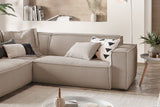 KAWOLA Sofa SAMU Ecksofa Cord taupe
