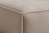 KAWOLA Sofa SAMU Ecksofa Cord taupe