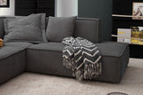 KAWOLA Sofa SAMU Ecksofa Stoff anthrazit