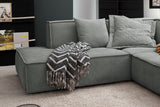 KAWOLA Sofa SAMU Ecksofa Stoff grau