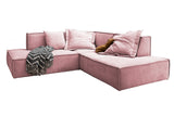 KAWOLA Sofa SAMU Ecksofa Stoff rosa