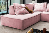 KAWOLA Sofa SAMU Ecksofa Stoff rosa