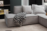 KAWOLA Sofa SAMU Ecksofa Stoff silber