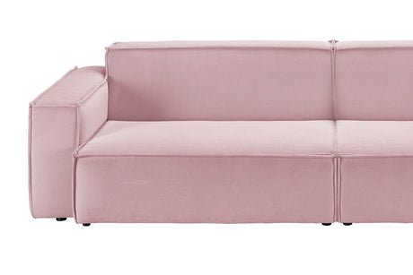 KAWOLA Sofa SAMU Feincord rosa
