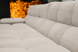 KAWOLA Sofa VIVIEN Ecksofa Feincord beige