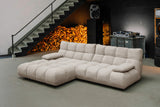 KAWOLA Sofa VIVIEN Ecksofa Feincord beige, Links