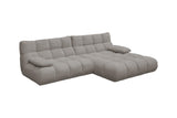 KAWOLA Sofa VIVIEN Ecksofa Feincord grau