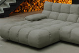 KAWOLA Sofa VIVIEN Ecksofa Feincord olivgrün