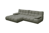KAWOLA Sofa VIVIEN Ecksofa Feincord olivgrün
