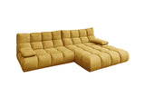 KAWOLA Sofa VIVIEN Ecksofa Velvet curry