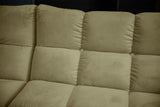 KAWOLA Sofa VIVIEN Ecksofa Velvet oliv