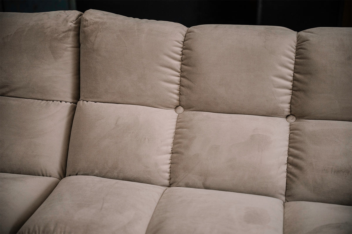 KAWOLA Sofa VIVIEN Ecksofa Velvet sand